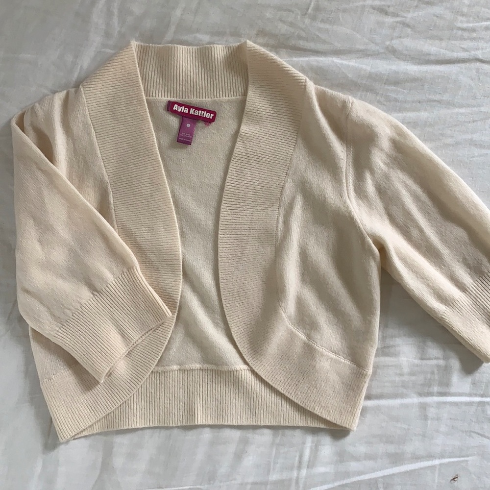 Ayla Katter Cream Shrug Sweater